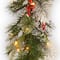 9ft. Pre-lit Feel Real® Wintry Berry Collection Artificial Christmas Garlands with Big Pine Cones, Red Berries & Snowy Bristle with 70 Clear Lights